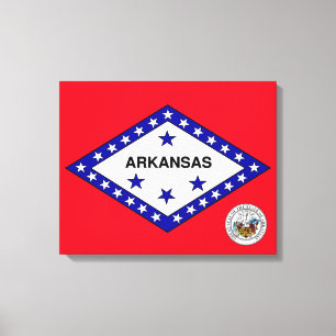 Arkansas flag canvas print