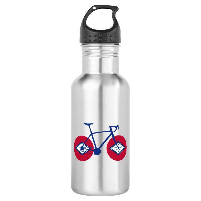 Arkansas Flag Cycling 532 Ml Water Bottle (Front)
