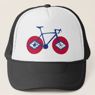 Arkansas Flag Cycling Trucker Hat