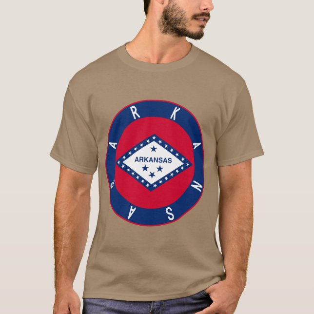 Arkansas Flag Decal T-Shirt (Front)