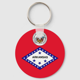 Arkansas flag key ring