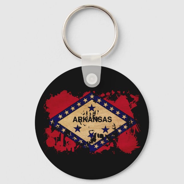Arkansas Flag Key Ring (Front)
