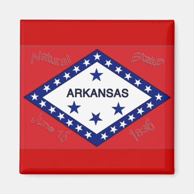 Arkansas Flag Magnet (Front)