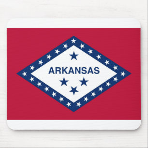 Arkansas flag mouse mat