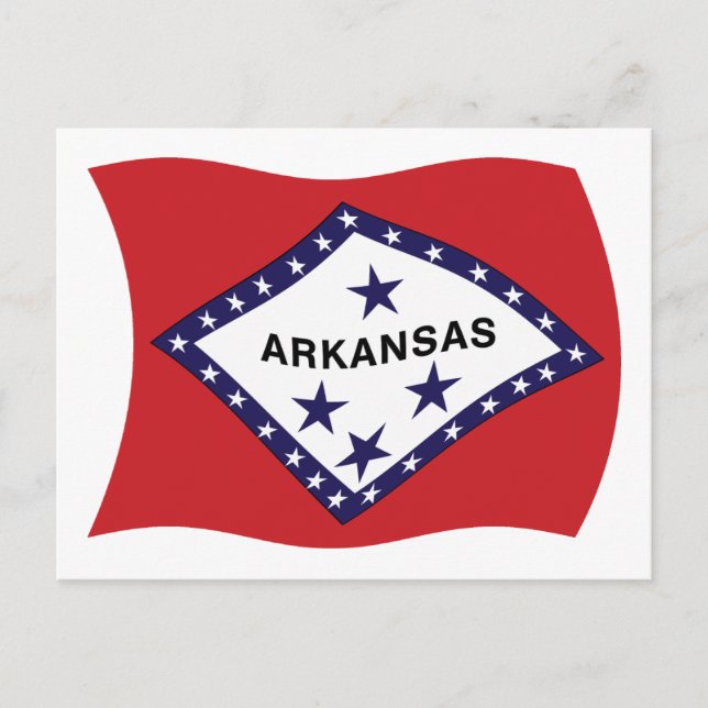 Arkansas Flag Postcard (Front)
