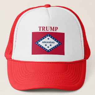 ARKANSAS FLAG TRUCKER HAT