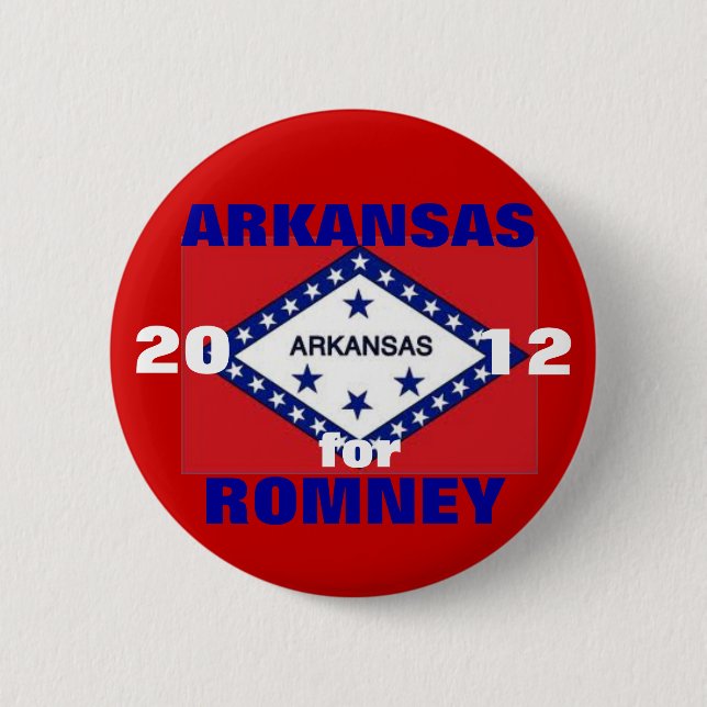 Arkansas for Romney 2012 6 Cm Round Badge (Front)