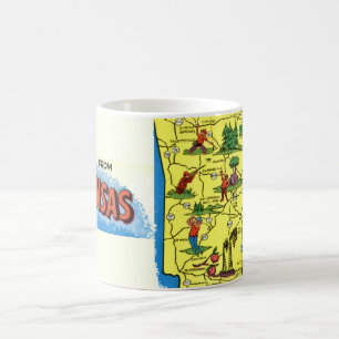 Arkansas Greeting Map Mug