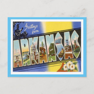 Arkansas Greetings From US States Postcard