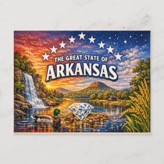 Arkansas Greetings Postcard