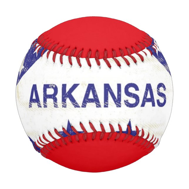Arkansas grunge Flag Baseball (Front)