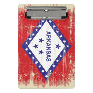 Arkansas grunge Flag Mini Clipboard