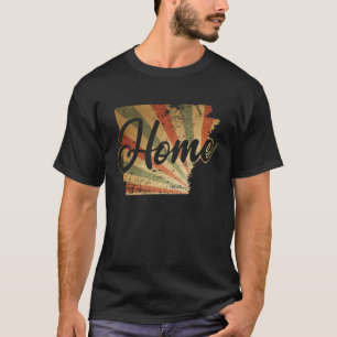 Arkansas Home Map Outline USA America T-Shirt
