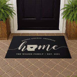 Arkansas Home State Personalised Doormat