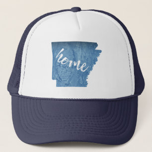 Arkansas Home Wood Grain Trucker Hat