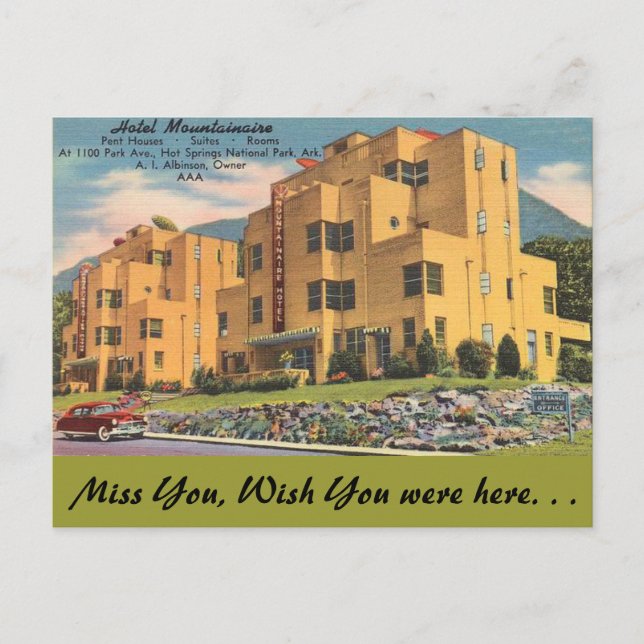 Arkansas, Hotel Mountainaire Postcard (Front)