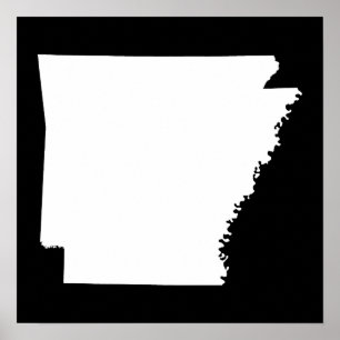 Arkansas in White Poster