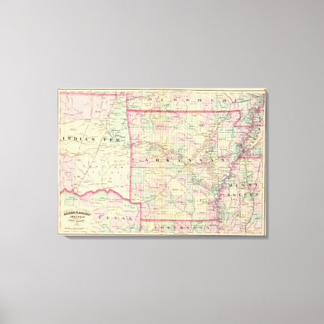 Arkansas, Indian Territory Canvas Print (Front)