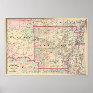 Arkansas, Indian Territory Poster