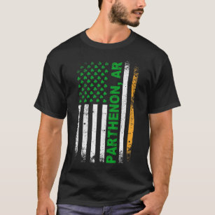 ARKANSAS - Irish American Flag PARTHENON, AR T-Shirt