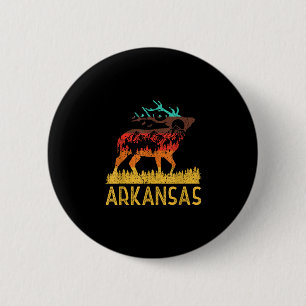 Arkansas - love nature vintage hiking 70s 80s  6 cm round badge
