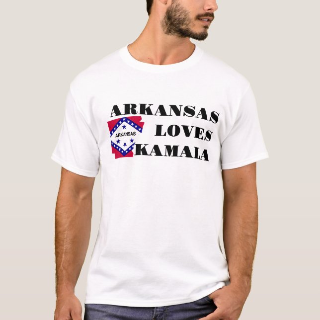 ARKANSAS LOVES KAMALA T-Shirt (Front)