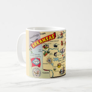 Arkansas Map Mug