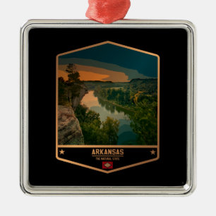 Arkansas Metal Tree Decoration