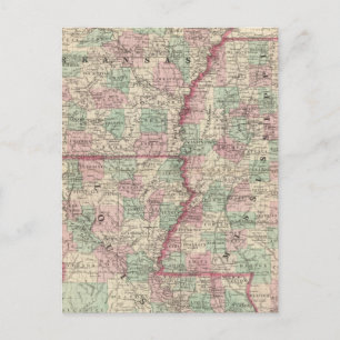Arkansas, Mississippi, and Louisiana Postcard