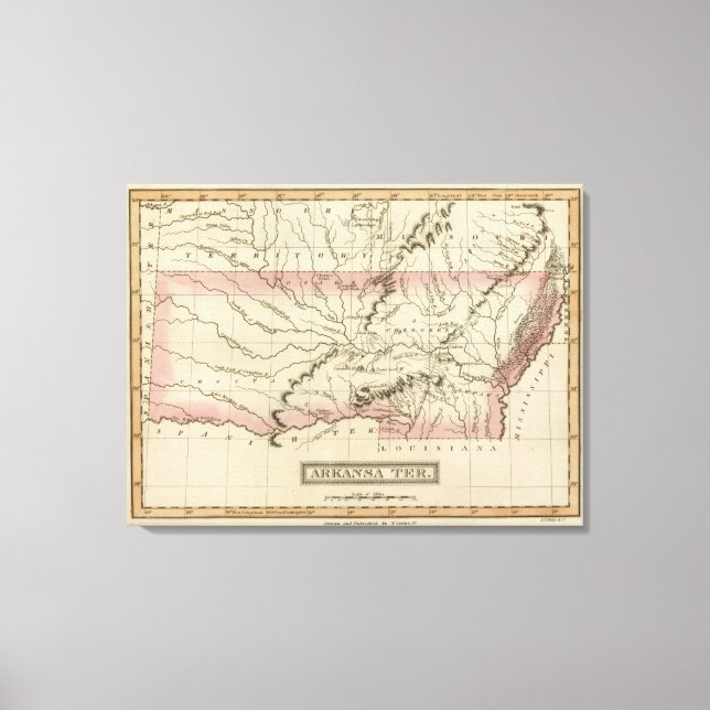 Arkansas, Oklahoma Canvas Print (Front)