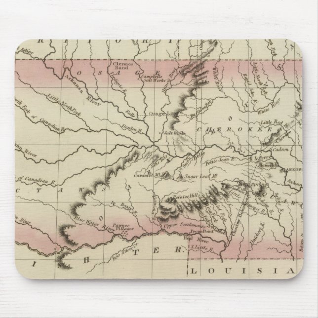 Arkansas, Oklahoma Mouse Mat (Front)