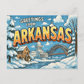 ARKANSAS Postcard
