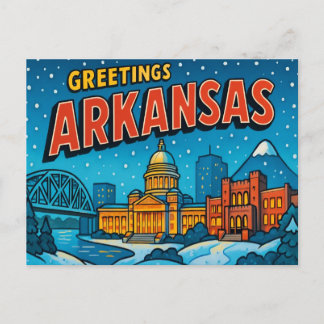 ARKANSAS Postcard