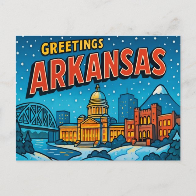 ARKANSAS Postcard (Front)