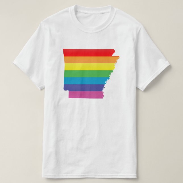 arkansas pride. striped. T-Shirt (Design Front)