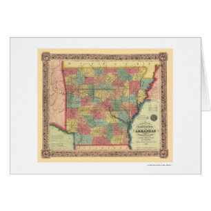 Arkansas Railroad Map 1854