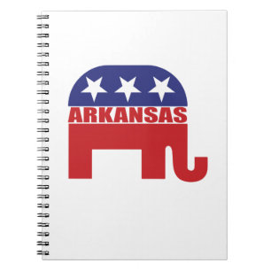 Arkansas Republican Elephant Notebook