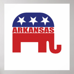 Arkansas Republican Elephant Poster