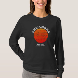 Arkansas Retro Sunset Vintage Sports Ar T-Shirt