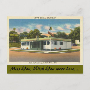 Arkansas, Ritz Grill Drive-in Postcard