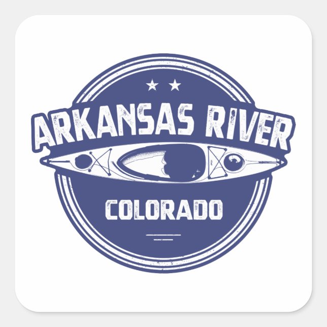 Arkansas River, Colorado Square Sticker (Front)