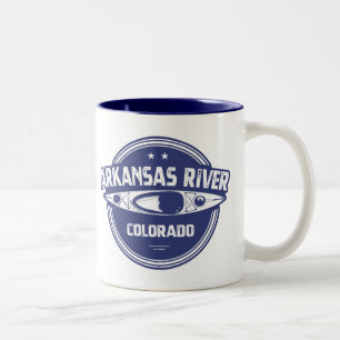 Arkansas River, Colorado Two-Tone Coffee Mug