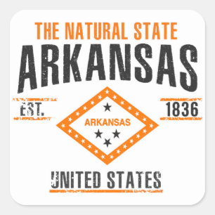 Arkansas Square Sticker
