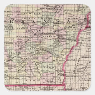Arkansas Square Sticker