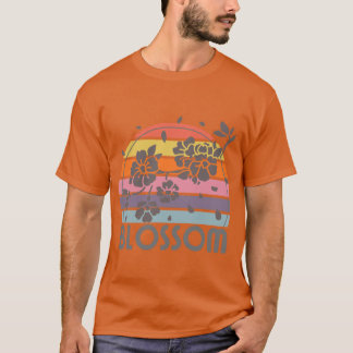 Arkansas State Apple Blossom Flower Rainbow Sticke T-Shirt