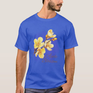 Arkansas State Apple Blossom Flower Watercolor Sti T-Shirt