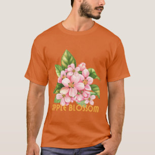 Arkansas State Apple Blossom Flower Watercolor Sti T-Shirt