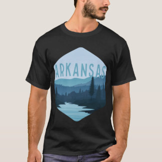 Arkansas State Badge Retro Vintage Design T-Shirt