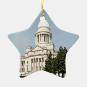 Arkansas State Capitol Little Rock Ceramic Tree Decoration