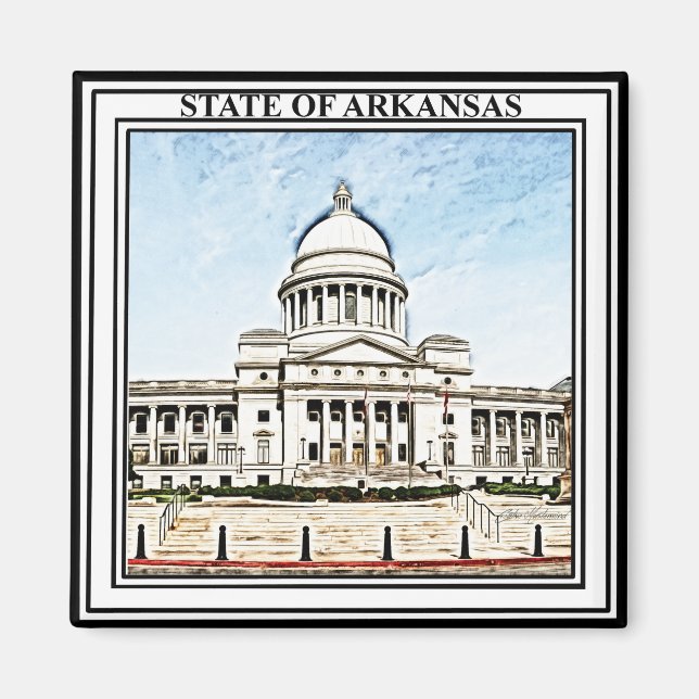 Arkansas State Capitol Magnet (Front)